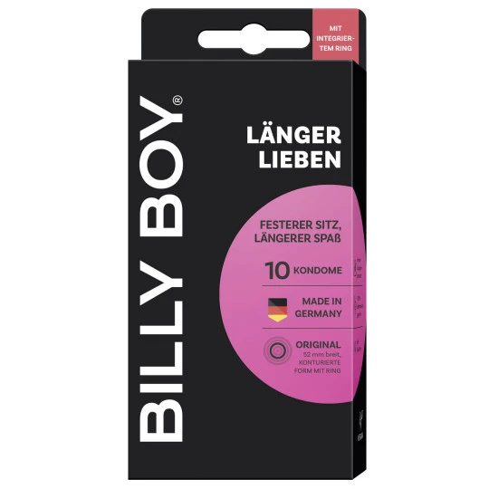 Billy Boy Kondome Länger Lieben Mit Integriertem Ring 52mm 10ST 3 Billy Boy Kondome Länger Lieben Mit Integriertem Ring 52mm 10ST