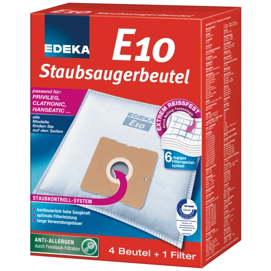 Staubsaugerbeutel E10 4ST 3 Staubsaugerbeutel E10 4ST