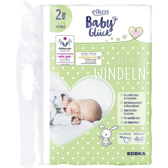 Baby Glück Premium Windeln 2 Mini 3-6KG 42ST 3 Baby Glück Premium Windeln 2 Mini 3-6KG 42ST