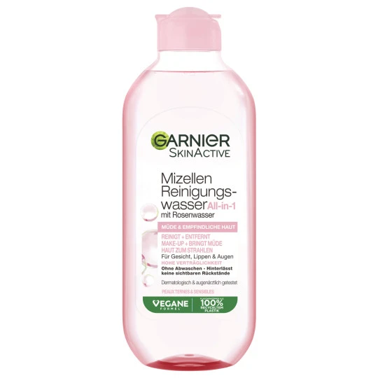 Garnier Mizellen Reinigungswasser Mit Rosenwasser All-in-1 400ML 3 Garnier Mizellen Reinigungswasser Mit Rosenwasser All-in-1 400ML