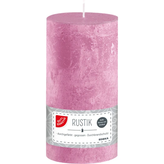 GUT&GÜNSTIG Rustikstumpe Altrosa 16x7cm 3 GUT&GÜNSTIG Rustikstumpe Altrosa 16x7cm