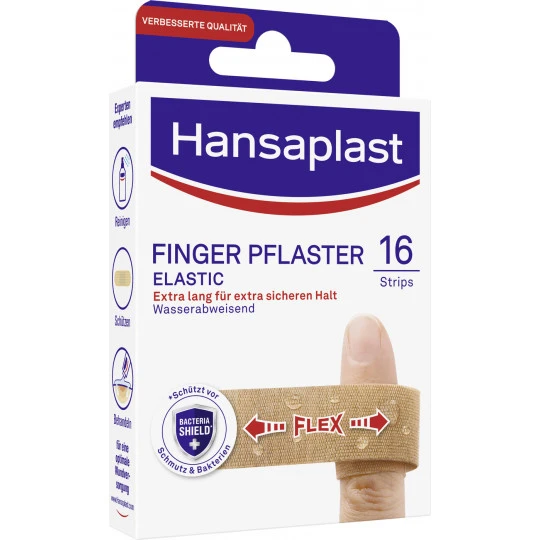 HANSAPLAST Elastic Fingerstrips 16ST 2 HANSAPLAST Elastic Fingerstrips 16ST