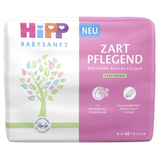 Hipp Babysanft Feuchttücher Zart Pflegend 4x 48ST 3 Hipp Babysanft Feuchttücher Zart Pflegend 4x 48ST