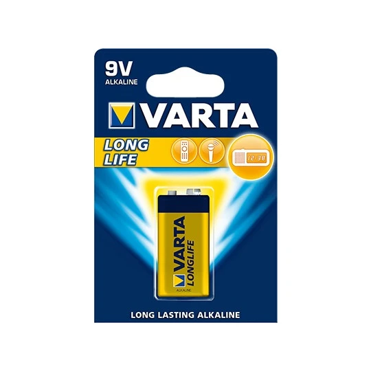 Varta Longlife 9V E-Block Batterie Type 4122 3 Varta Longlife 9V E-Block Batterie Type 4122