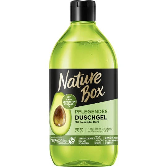 Nature Box Pflegendes Duschgel Avocadoduft 385ML 3 Nature Box Pflegendes Duschgel Avocadoduft 385ML