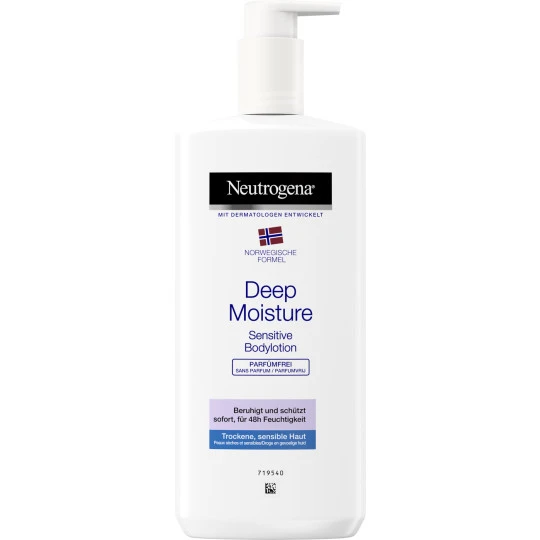 Neutrogena Deep Moisture Sensitive Body Lotion 400ML 3 Neutrogena Deep Moisture Sensitive Body Lotion 400ML
