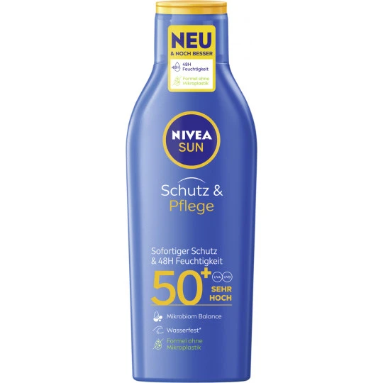 Nivea Sun Schutz & Pflege Sonnenmilch LSF 50 200ML 3 Nivea Sun Schutz & Pflege Sonnenmilch LSF 50 200ML