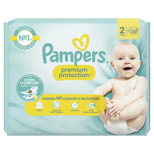 Pampers Premium Protection Windeln Gr.2 4-8kg 30ST 3 Pampers Premium Protection Windeln Gr.2 4-8kg 30ST