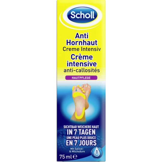 Scholl Anti-Hornhaut Creme Intensiv 75ML 3 Scholl Anti-Hornhaut Creme Intensiv 75ML