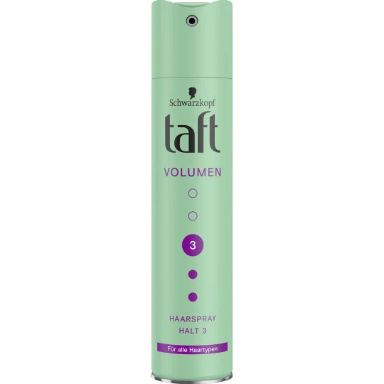 Schwarzkopf Taft Volumen Haarspray Halt 3 250ML 3 Schwarzkopf Taft Volumen Haarspray Halt 3 250ML