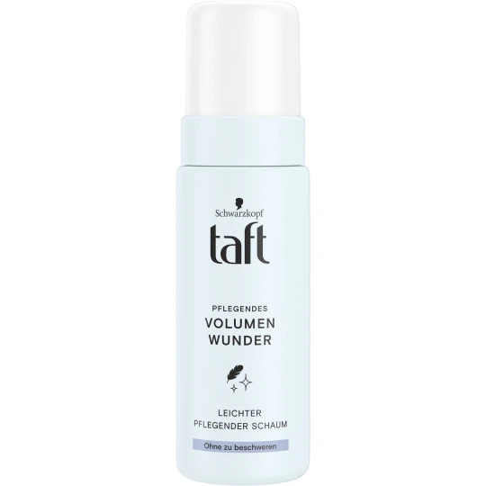 Schwarzkopf Taft Pflegendes Volumen Wunder Schaumfestiger 150ML 3 Schwarzkopf Taft Pflegendes Volumen Wunder Schaumfestiger 150ML