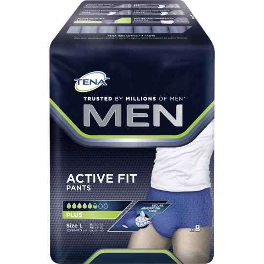 TENA Men Active Fit Pants Plus Größe L 8ST 3 TENA Men Active Fit Pants Plus Größe L 8ST