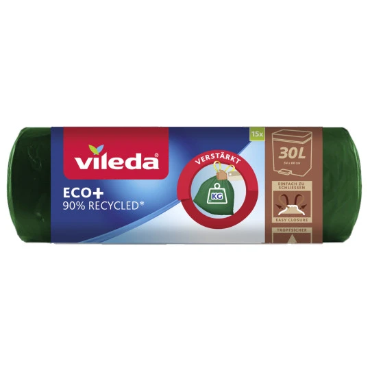 Vileda Müllbeutel Eco+ 30L 15ST 3 Vileda Müllbeutel Eco+ 30L 15ST