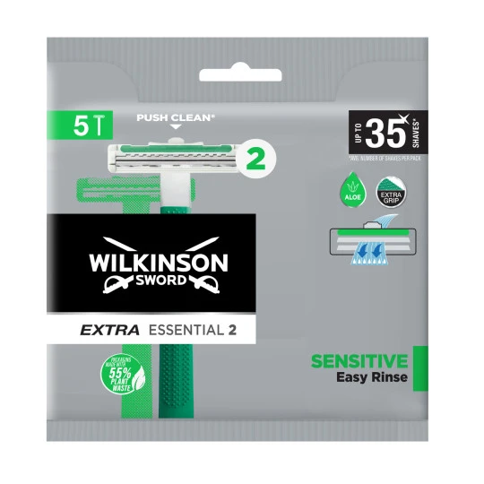 Wilkinson Extra Essential 2 Sensitive Herren Einwegrasierer 5ST 3 Wilkinson Extra Essential 2 Sensitive Herren Einwegrasierer 5ST